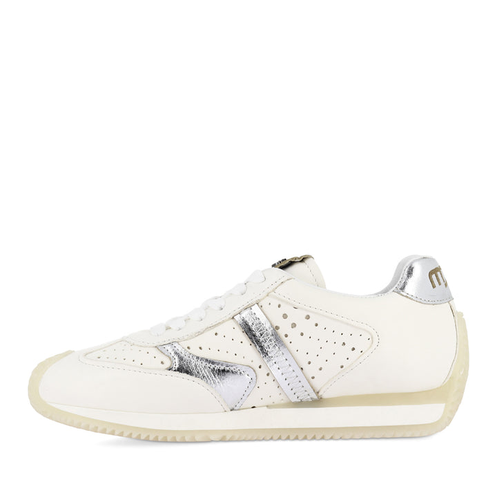 LANE - WHITE/SILVER LEATHER