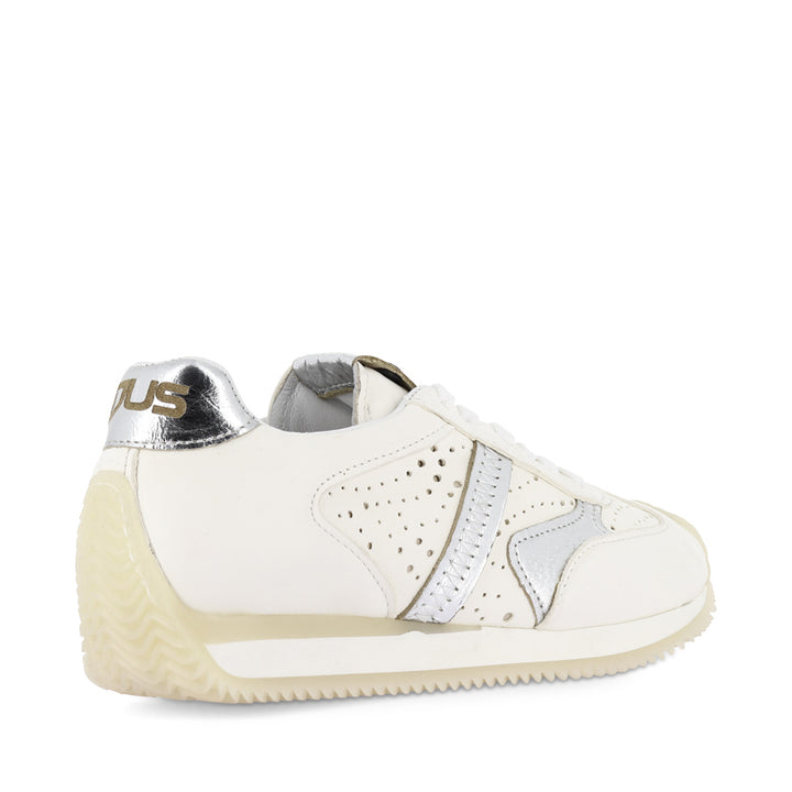 LANE - WHITE/SILVER LEATHER