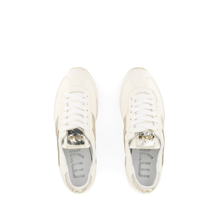 LOGAN - WHITE/GOLD LEATHER
