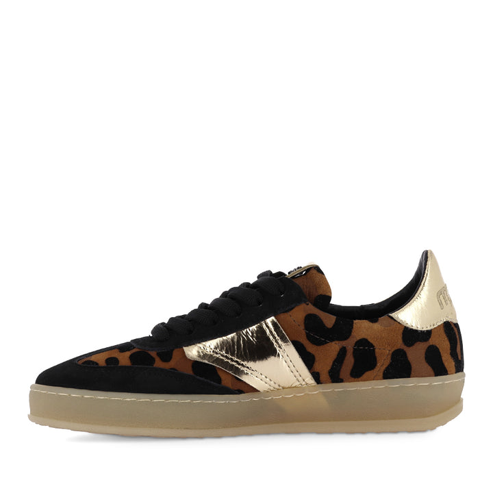 TAJ - BLACK/LEOPARD SUEDE
