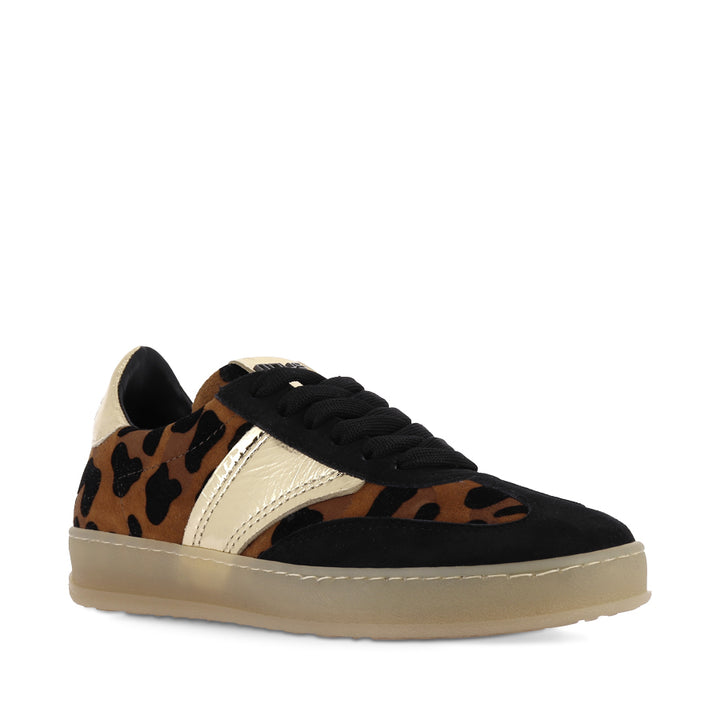 TAJ - BLACK/LEOPARD SUEDE