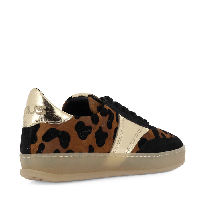 TAJ - BLACK/LEOPARD SUEDE