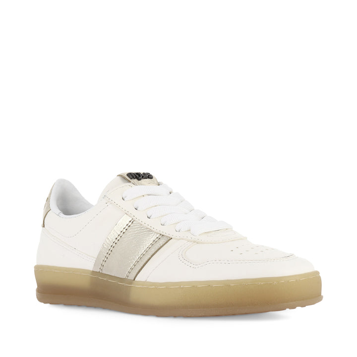 TALIA - WHITE/GOLD LEATHER