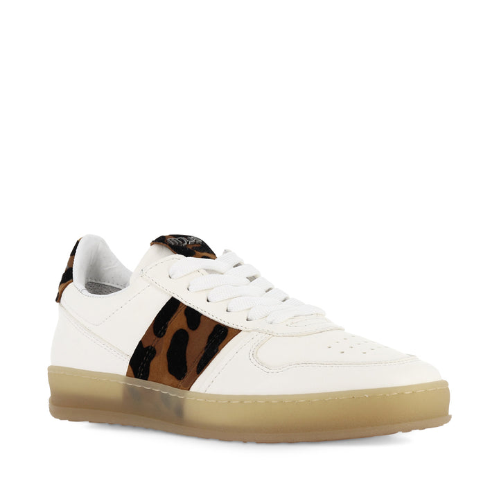TALIA - WHITE/LEOPARD LEATHER