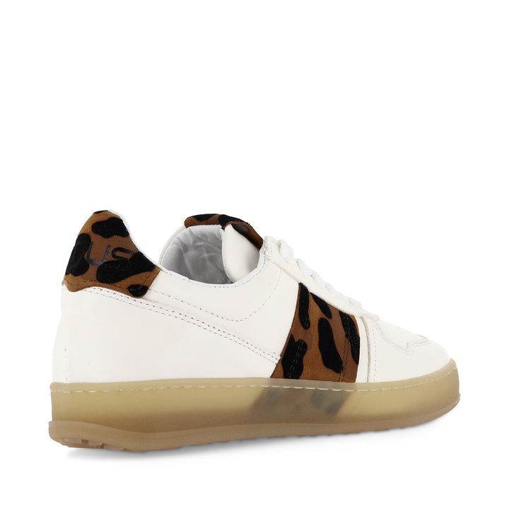 TALIA - WHITE/LEOPARD LEATHER