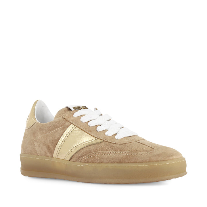 TASH - TAN/GOLD SUEDE
