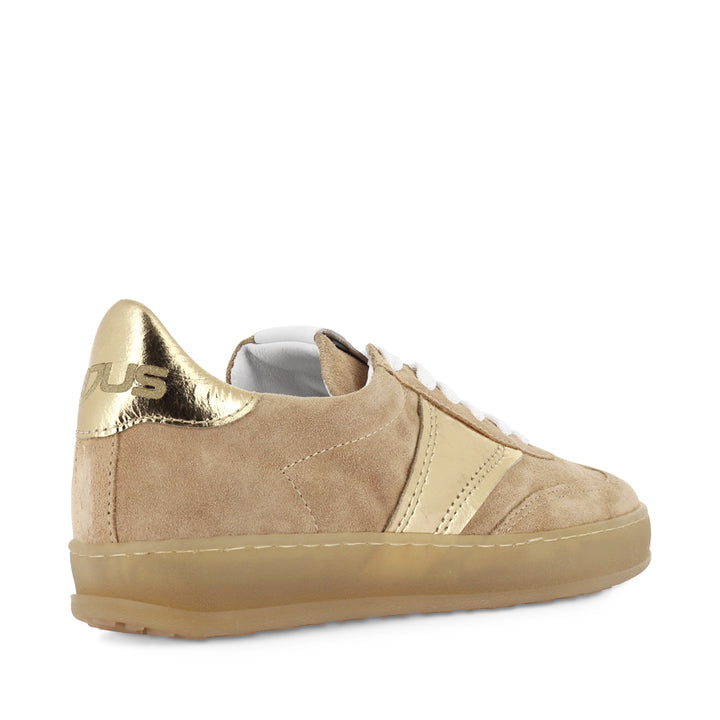 TASH - TAN/GOLD SUEDE