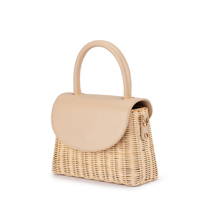ELLE WICKER TOP HANDLE - NATURAL