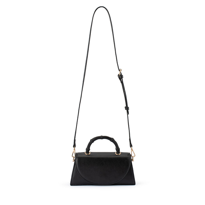 PHOEBE BAMBOO HANDLE BAG - BLACK