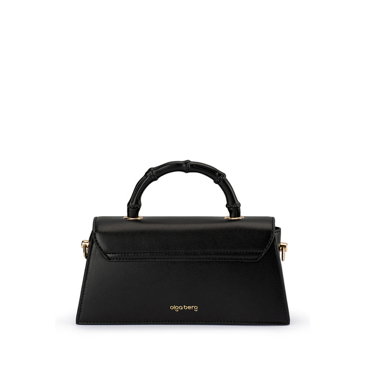 PHOEBE BAMBOO HANDLE BAG - BLACK