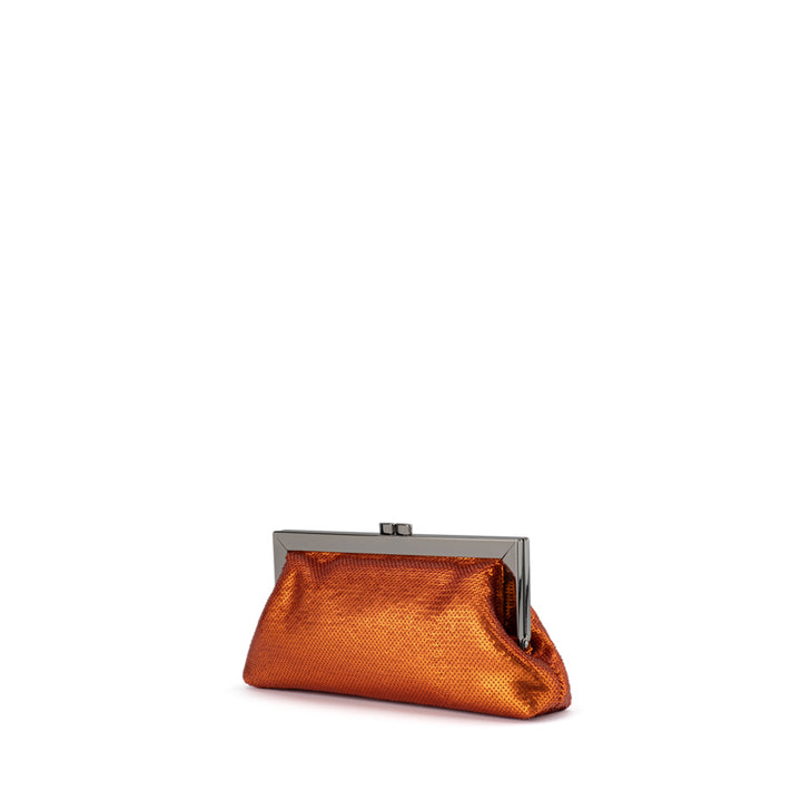 ZEPHYR SEQUIN CLUTCH - COPPER