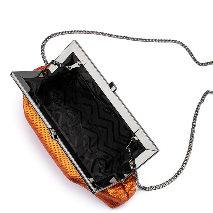 ZEPHYR SEQUIN CLUTCH - COPPER