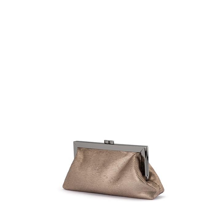 ZEPHYR SEQUIN CLUTCH - PEWTER