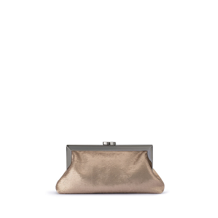 ZEPHYR SEQUIN CLUTCH - PEWTER