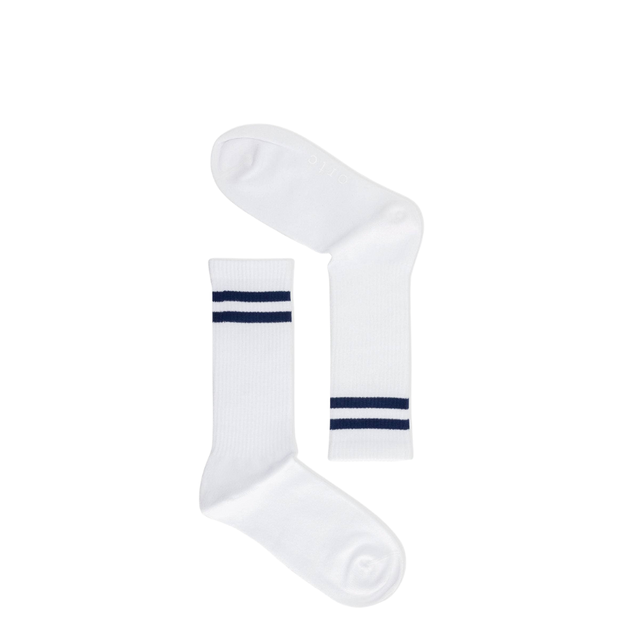 RIBBED SPORT SOCKS - WHITE
