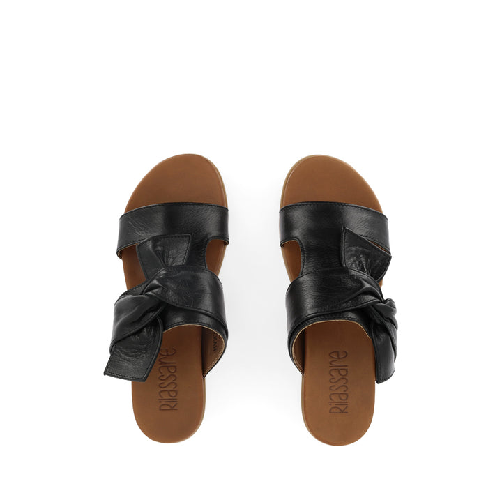 BECKAH - BLACK LEATHER