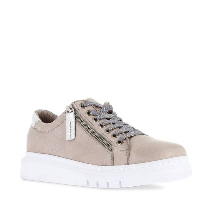 TATTER FRESH - TAUPE/SILVER LEATHER