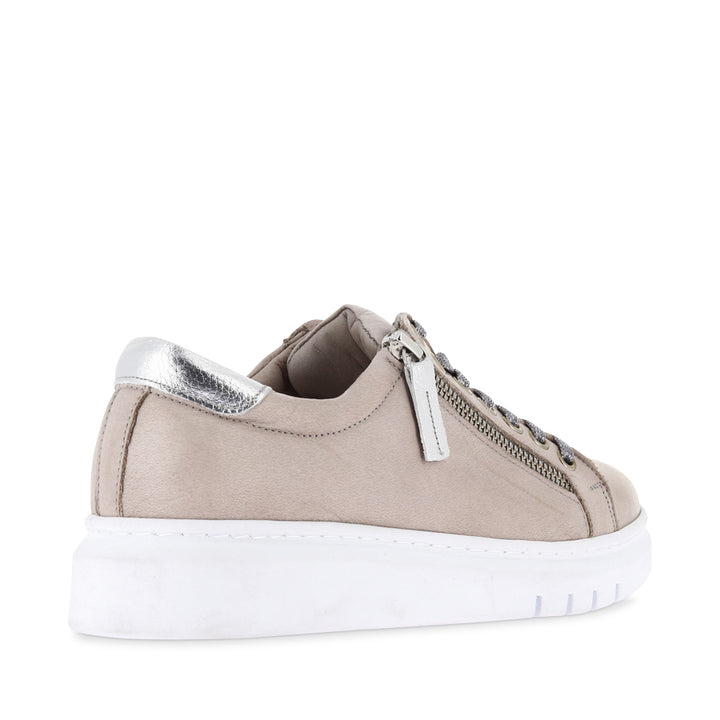 TATTER FRESH - TAUPE/SILVER LEATHER