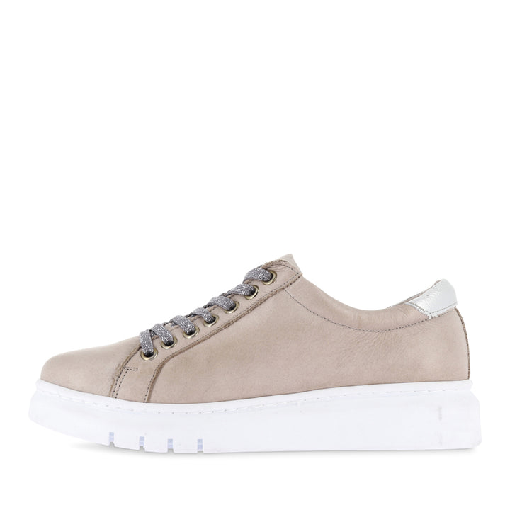 TATTER FRESH - TAUPE/SILVER LEATHER