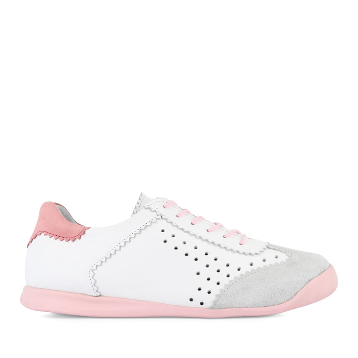 TERRA PUNCHED - WHITE COMBO LEATHER