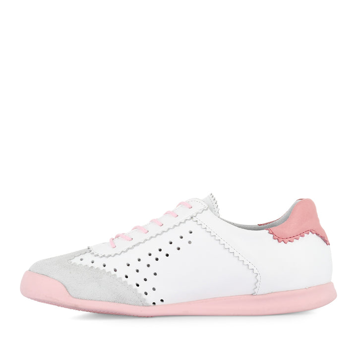 TERRA PUNCHED - WHITE COMBO LEATHER