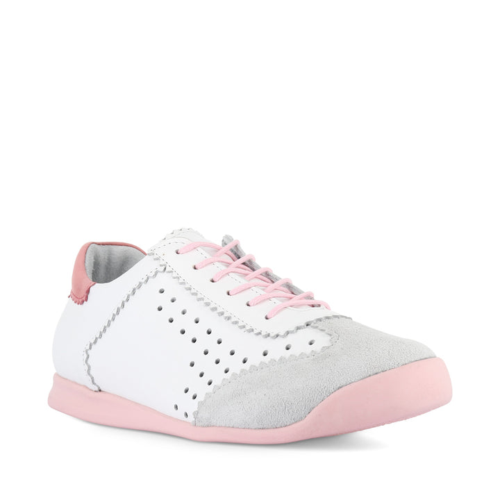 TERRA PUNCHED - WHITE COMBO LEATHER