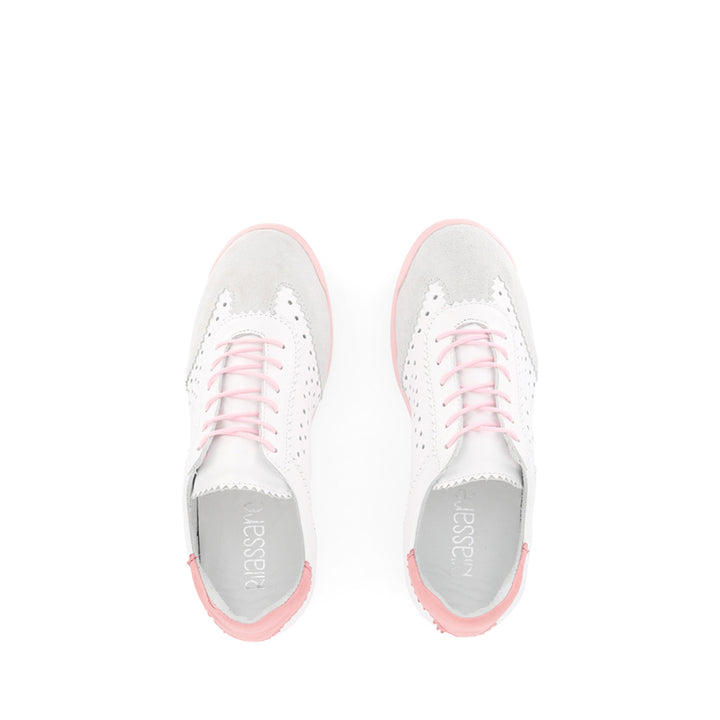 TERRA PUNCHED - WHITE COMBO LEATHER