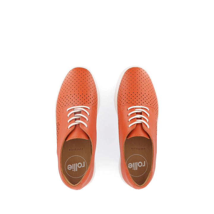 DERBY CITY PUNCH - TANGERINE LEATHER
