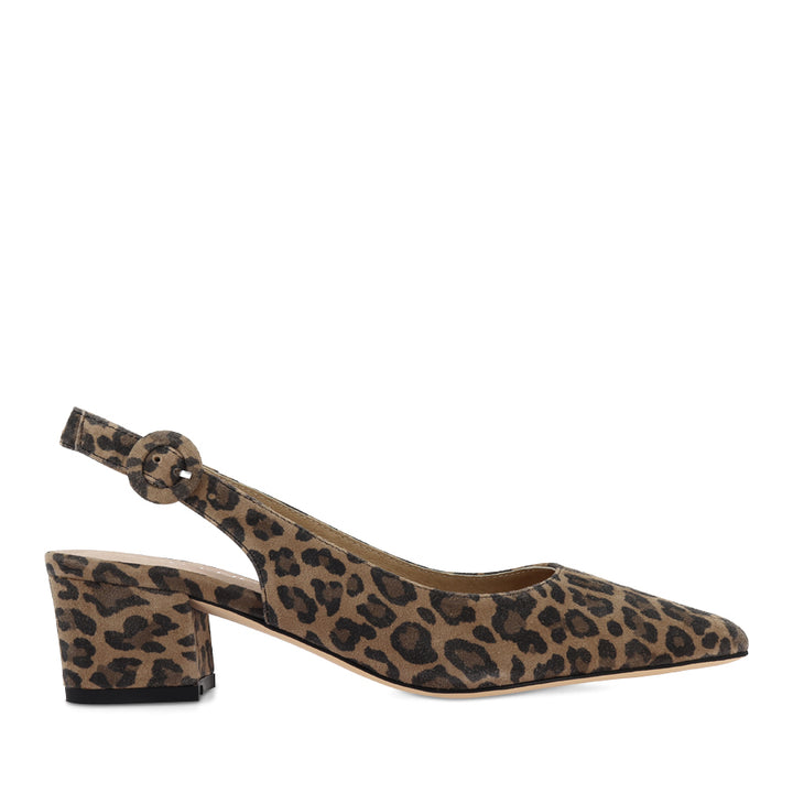 ABIGALE - CAMEL LEOPARD SUEDE