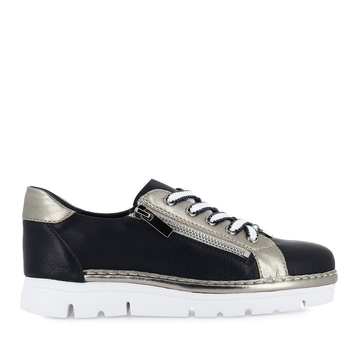 ELOS - NAVY ARGENTO LEATHER