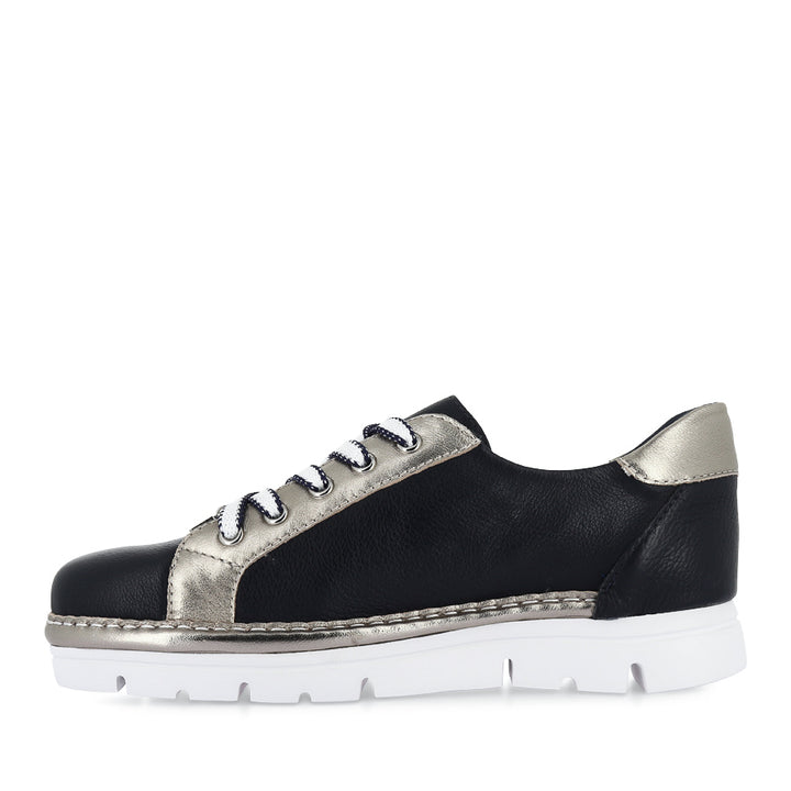 ELOS - NAVY ARGENTO LEATHER