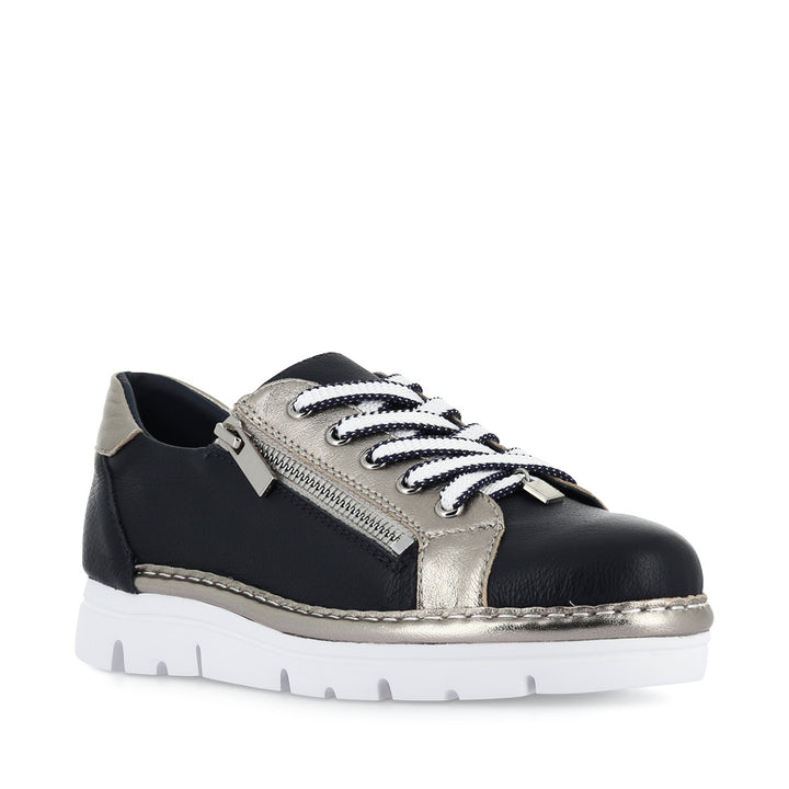 ELOS - NAVY ARGENTO LEATHER