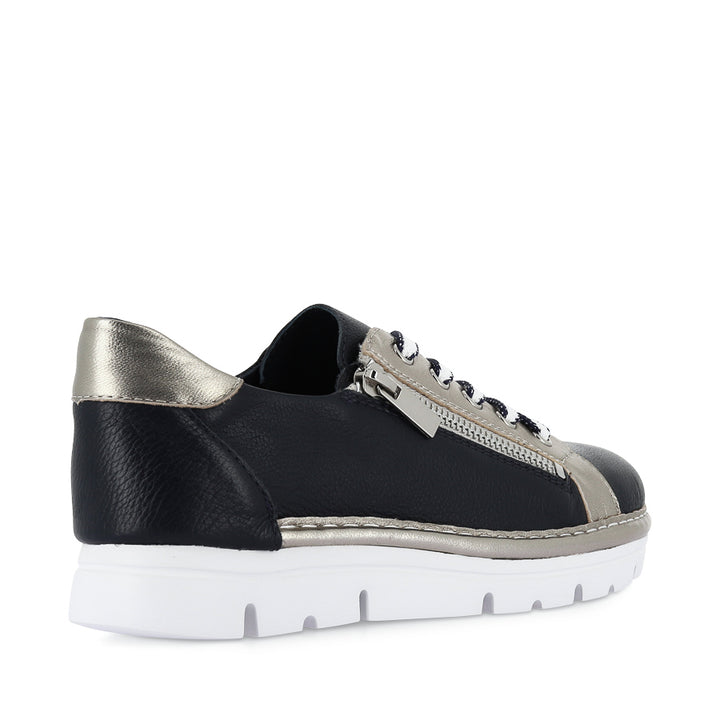 ELOS - NAVY ARGENTO LEATHER