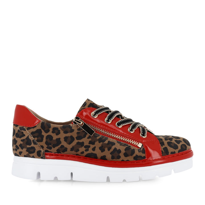ELOS - TAN LEOPARD MULTI RED