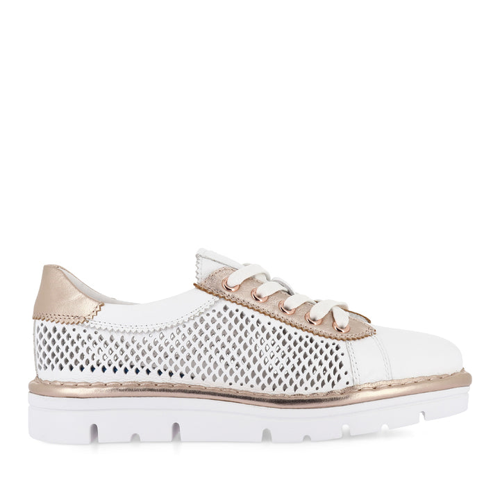 EXRA - WHITE PALE ROSE GOLD LEATHER