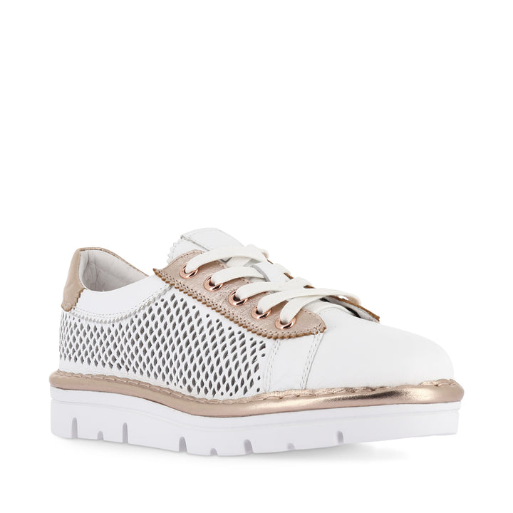 EXRA - WHITE PALE ROSE GOLD LEATHER