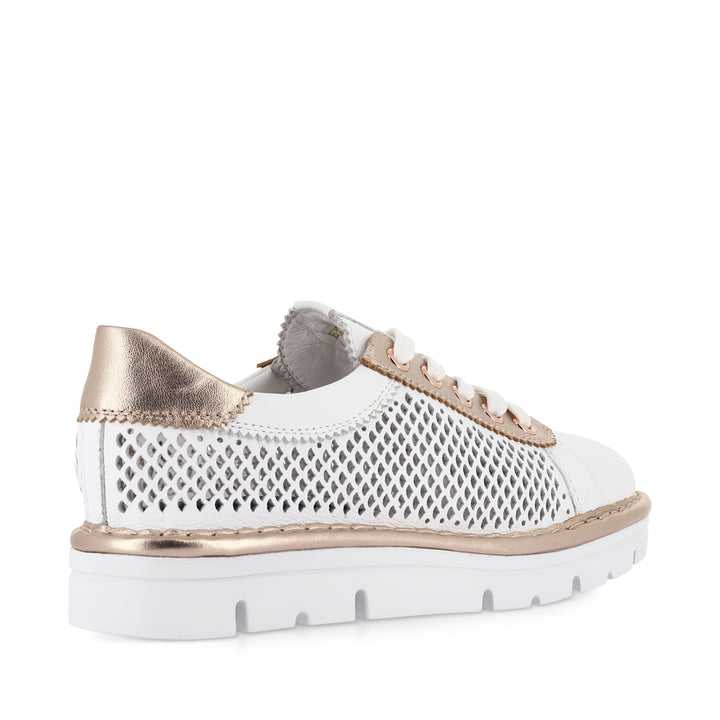 EXRA - WHITE PALE ROSE GOLD LEATHER