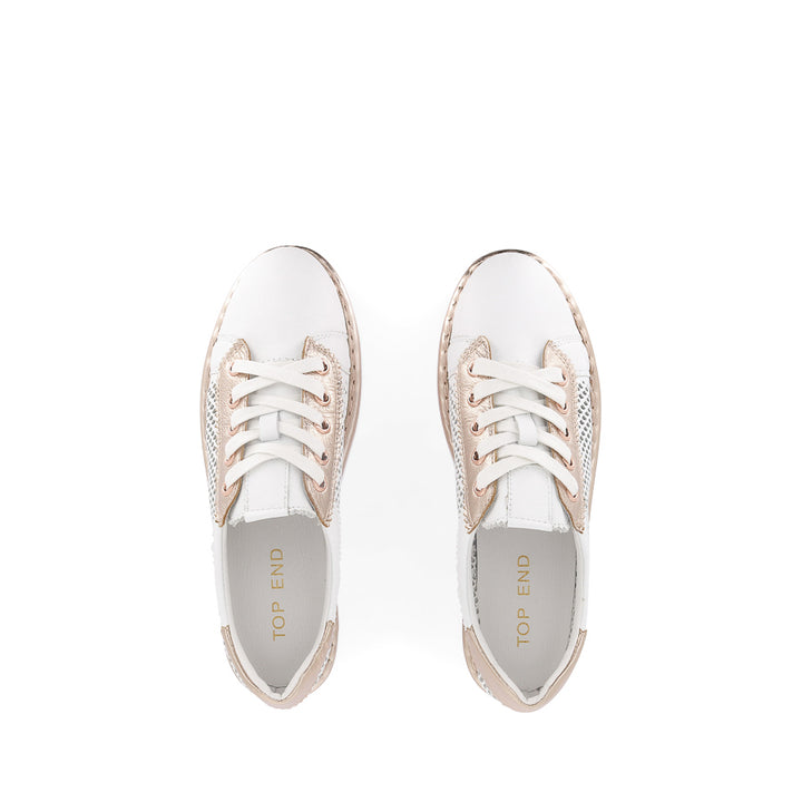 EXRA - WHITE PALE ROSE GOLD LEATHER