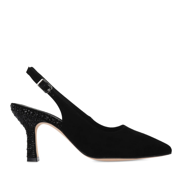 LINDSIE - BLACK SUEDE JEWELS