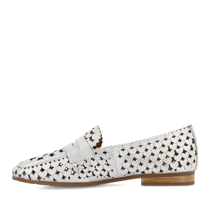 MAVI - WHITE/SILVER WASH LEATHER