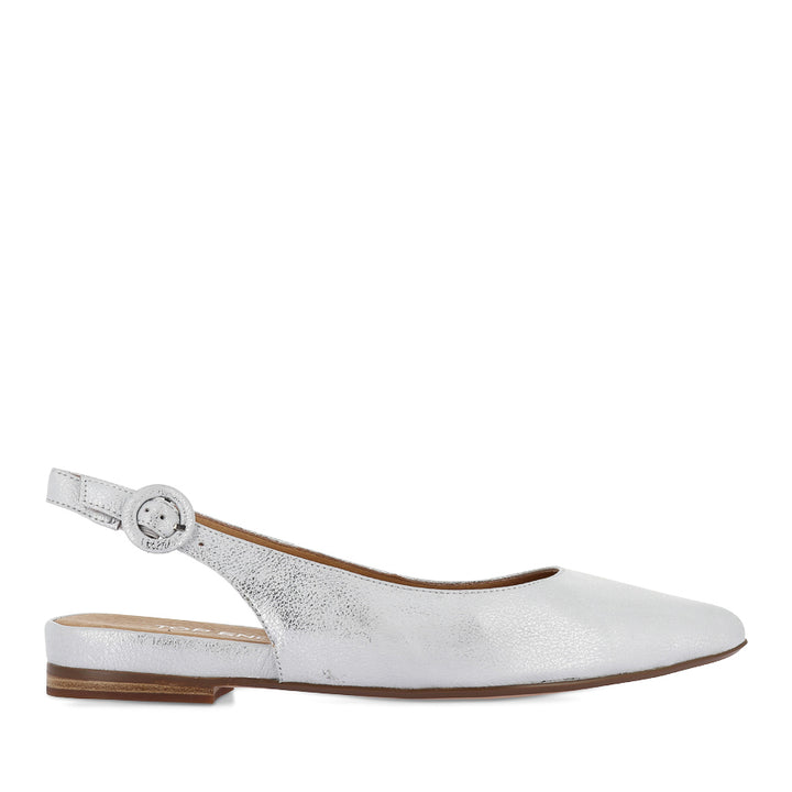 YILLIE - WHITE/SILVER WASH LEATHER