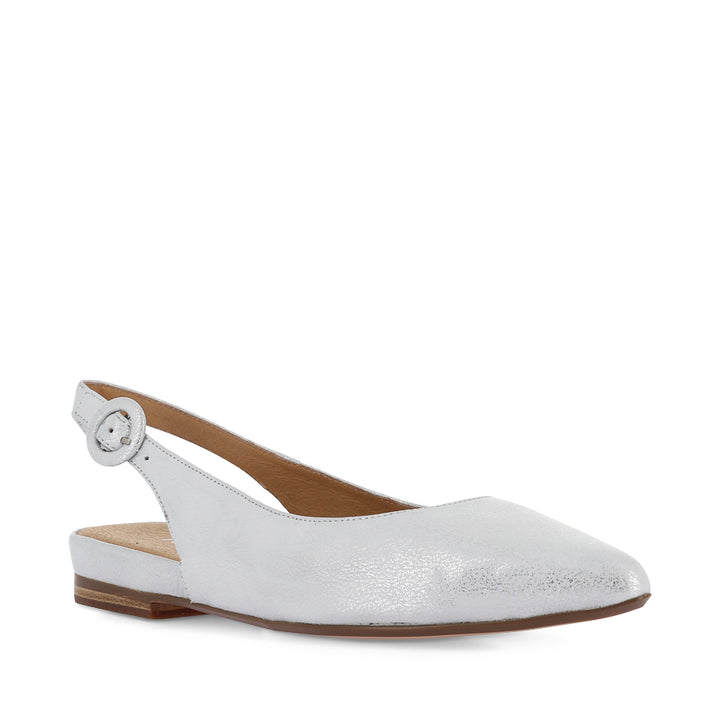 YILLIE - WHITE/SILVER WASH LEATHER