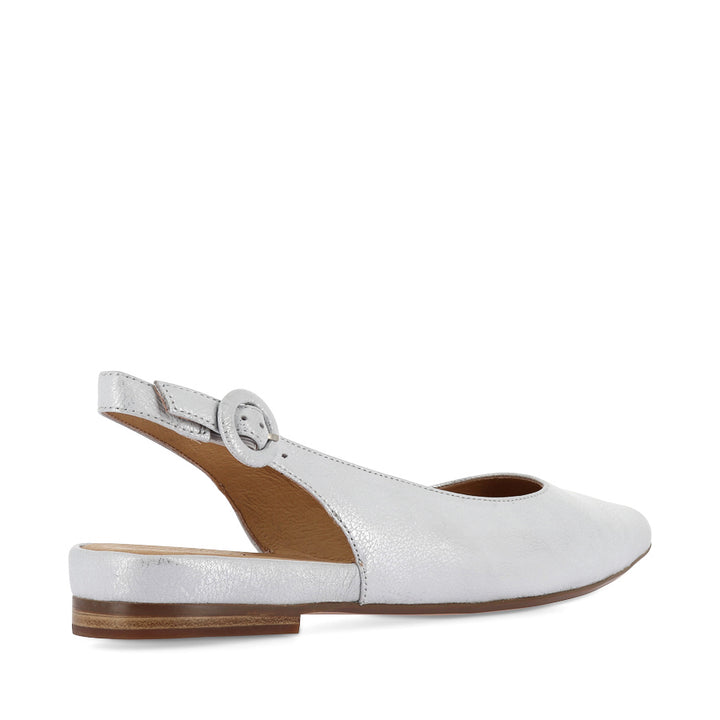 YILLIE - WHITE/SILVER WASH LEATHER