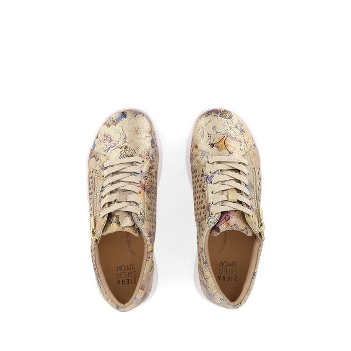 SHOVO XF - GOLD VINTAGE FLORAL LEATHER