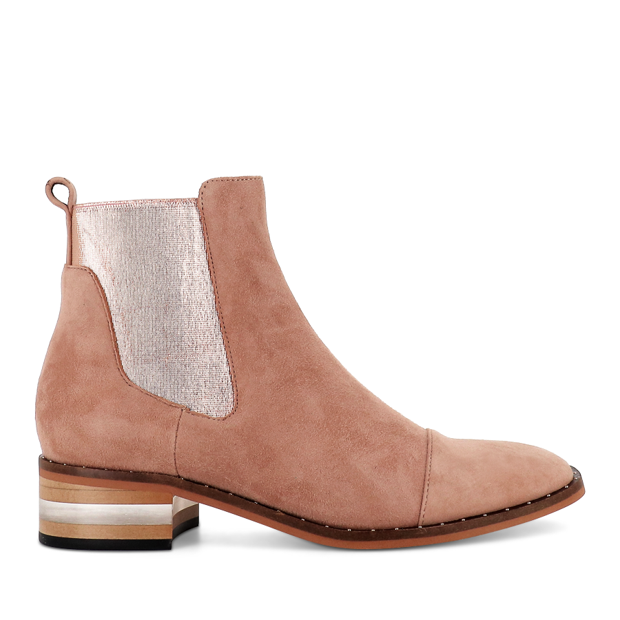 Blush shop suede booties