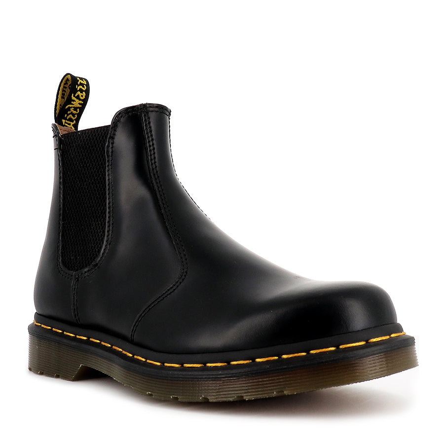 2976 CHELSEA - BLACK LEATHER YELLOW STITCH