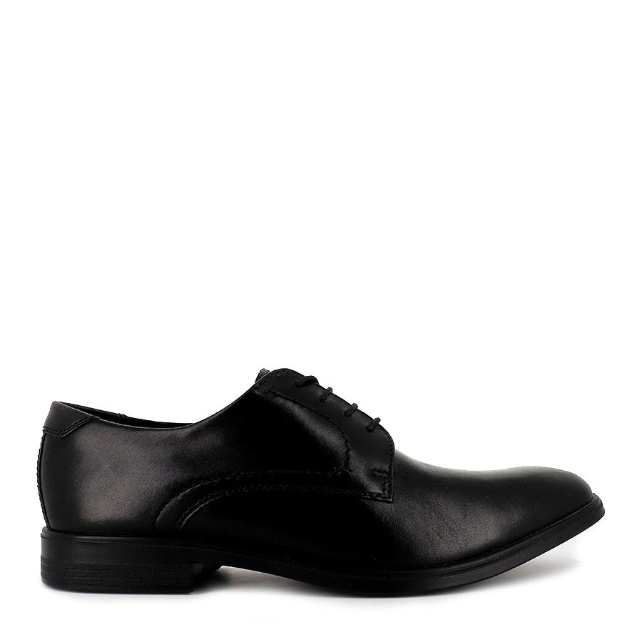 MELBOURNE 621634 BLACK/MAGNET LEATHER – Evans Shoes - Main Image