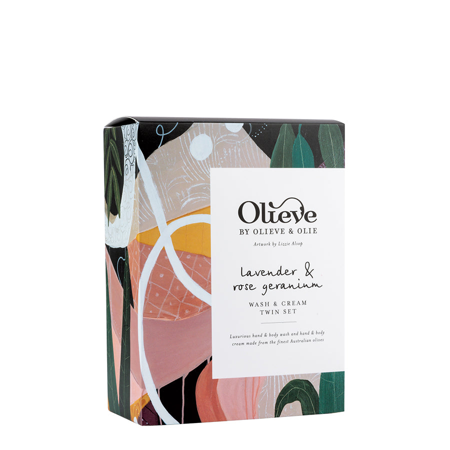 ARTIST WASH CREAM TWIN SET LAVENDER ROSE GERANIUM – Evans Shoes