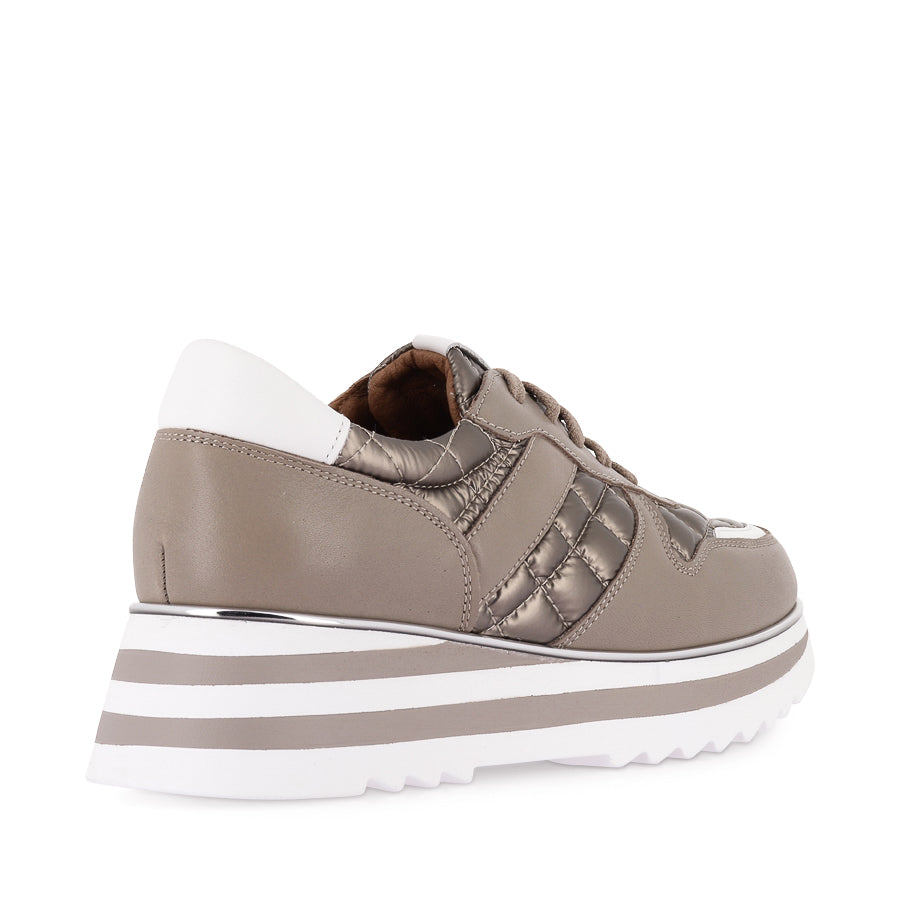 HELENA - DARK STONE LEATHER / DARK STONE NYLON