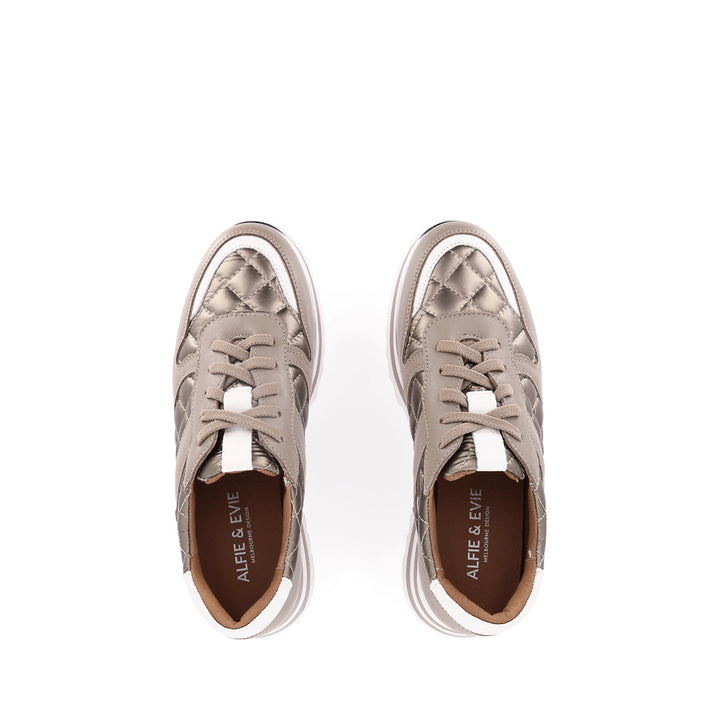 HELENA - DARK STONE LEATHER / DARK STONE NYLON